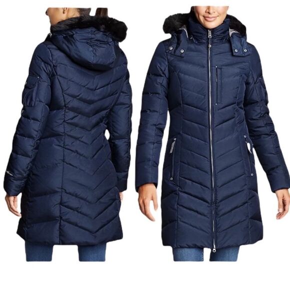Eddie‎ Bauer Sun Valley Down Parka in Navy Size XS - Picture 1 of 11